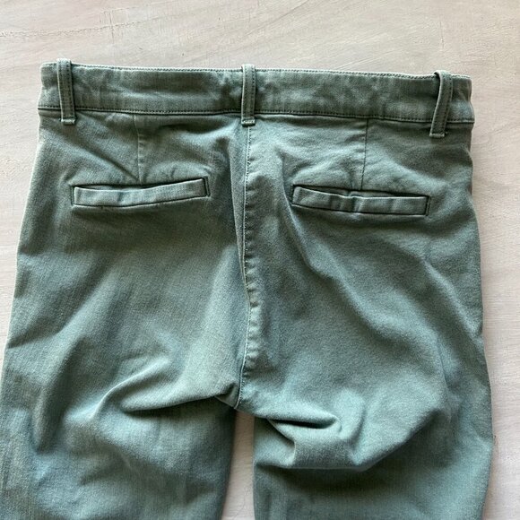 GAP Skinny Ankle Twill Casual Pants Size 6 Army Green Business Casual - Picture 5 of 8